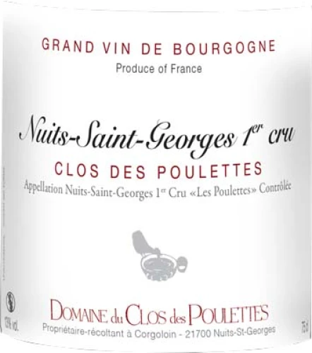 Nuits Saint Georges 1er Cru "Clos des Poulettes"