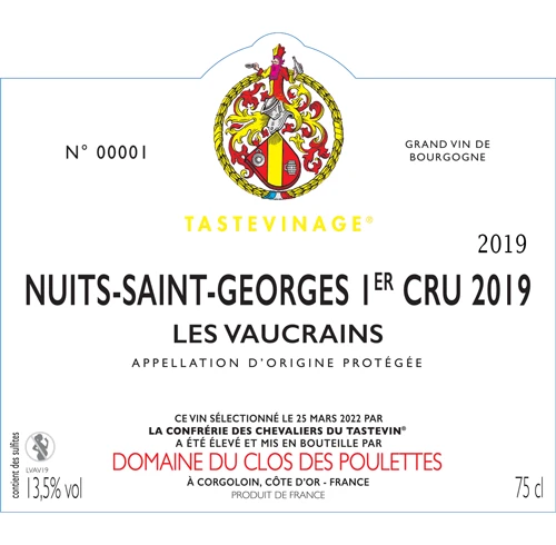 Nuits Saint Georges 1er Cru "Les Vaucrains"
