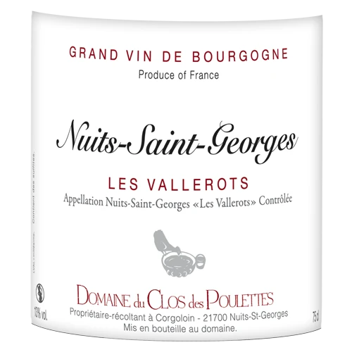 Nuits Saint Georges "Les Vallerots"